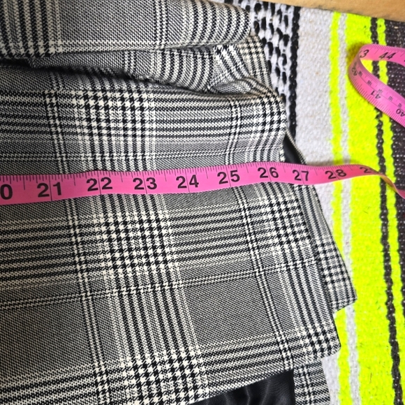 Zara blazer jacket Size:0 Color:Black/White Glen check - Picture 11 of 11